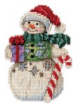 (image for) Snowman with Candy Cane by Jim Shore (2021)
